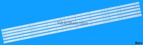 Hisense LED Backlight Array Hisense H55A6200UK H55A6100UK H55A6250UK 55" HD550S1U51-T0 CRH-BK55S1U51S3030T05107BE-REV1.3 5pcs