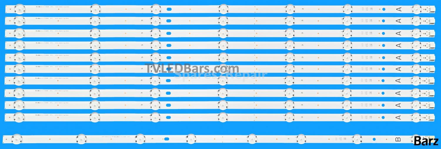 Barz LED Backlight Array Vestel VES650QNTS VES650QNTL VES650QNTA VES650QNTC 65" Vestel 650LED A + B-Type 11pcs