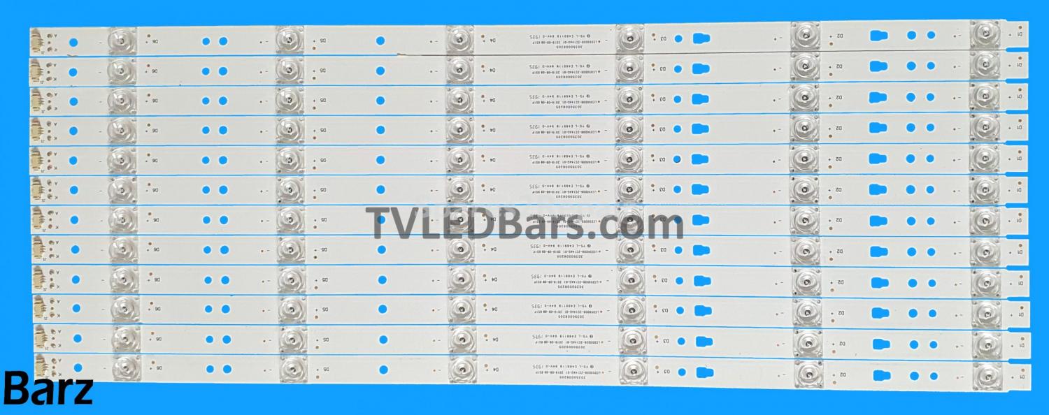 Barz LED Backlight Array JVC LT-50C550 50" V500HJ1-PE8 LED50D06-ZC14AG-01 12pcs