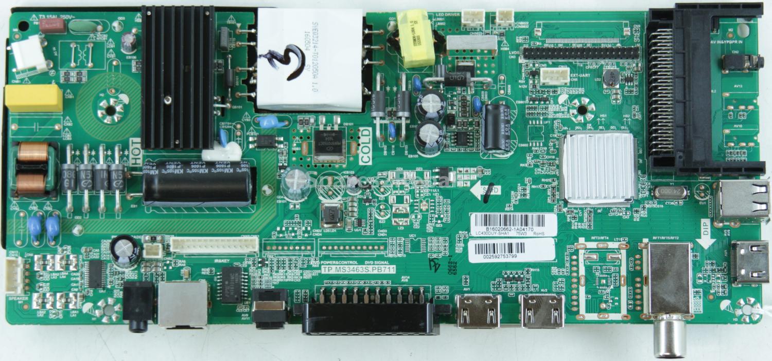 Blaupunkt 43/B70-WB-MB-FEGU-UK - Main AV - TP.MS3463S.PB711 - LC430DUY-SHA1 - 10L-3 CVTE