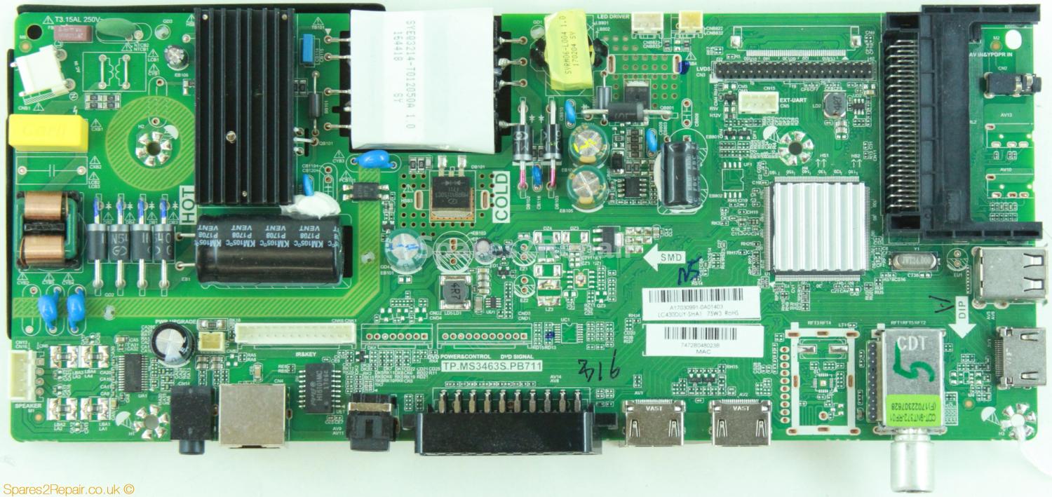 Blaupunkt 43/134O-GB-11B-FEGP-UK - Main AV - TP.MS3463S.PB711 - A17030991 - LC430DUY-SHA1 - 21H-6 CVTE
