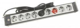 Brennenstuhl Eight-way Trailing Socket - Premium-line Steckdosenleiste FÜr SchaltschrÄnke 9-fach Schwarz-lichtgrau