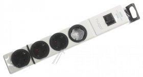 Brennenstuhl 4 Way Socket Outlet Switch - Hugo! Steckdosenleiste 4-fach Weiß 2m H05vv-f 3g1,5