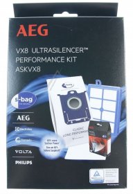 Vacuum Cleaner Bags - Askvx8 Performance-kit Fur Vx8 Ultrasilencer [Electrolux Aeg]