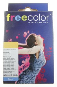 Freecolor Cartridge - Ink Cartridge, Cyan For Hp Cb323ee Cy