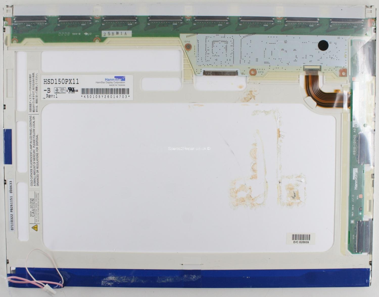 HannStar - 15 Inch - HSD150PX11-B - Rev 1 - Matte - XGA (1024x768)