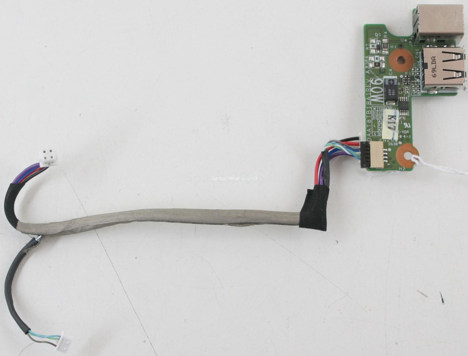 HP Pavilion dv6000 - Charger Socket & USB Board - DAAT8TB18A1 - REV:A