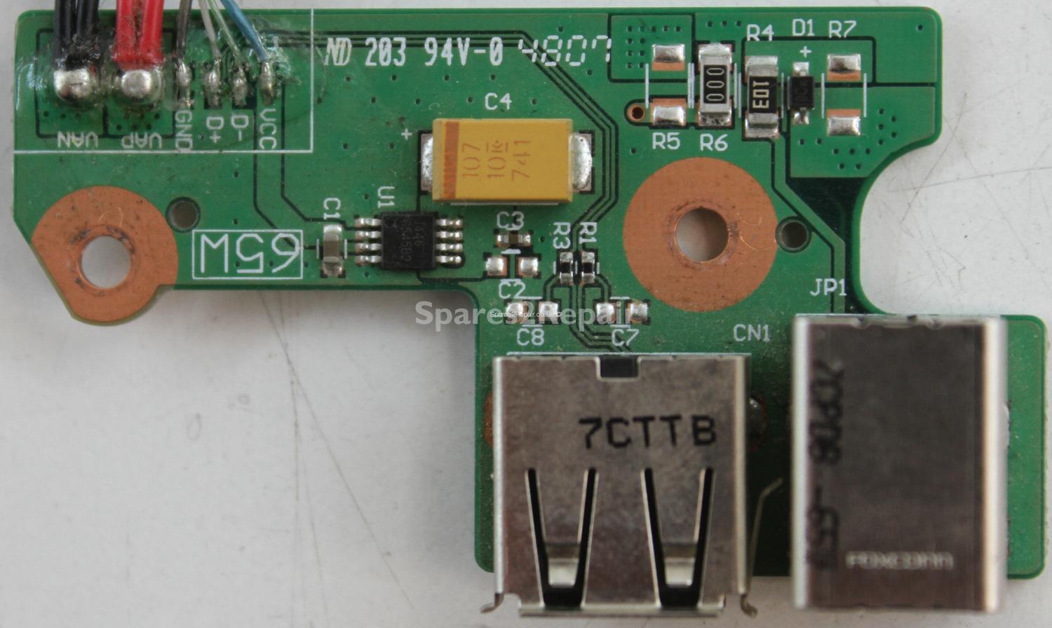 HP Pavilion dv6700 - Charger Socket & USB Board - DDAT8APB2000108