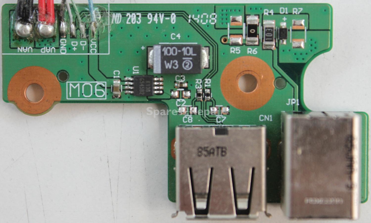HP Pavilion dv6700 - Charger Socket & USB Board - DDAT8APB3002208