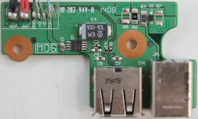 HP Pavilion dv6700 - Charger Socket & USB Board - DDAT8APB3002208