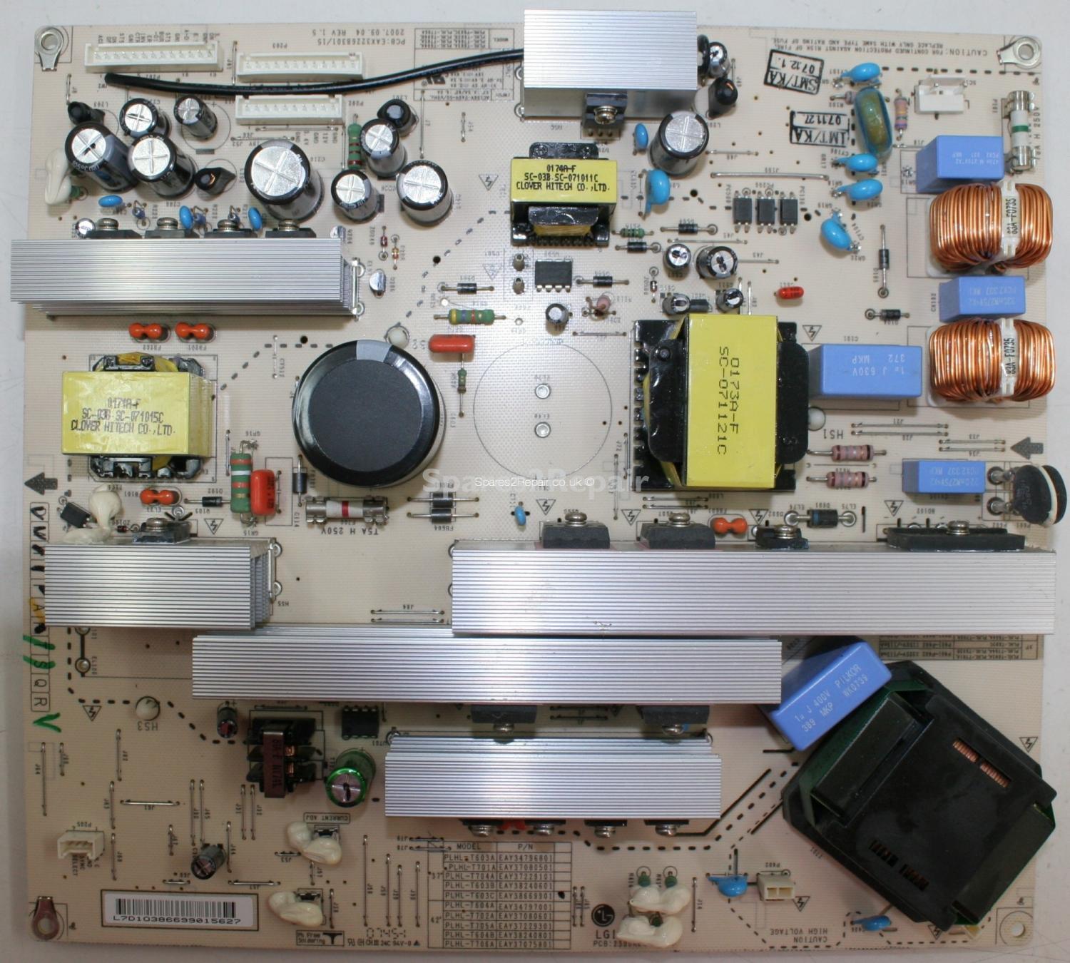 LG 37LC55 - PSU - EAY38669901 - EAX32268301/15 - PLHL-T603C - 2300KEG010B-F REV 1.5