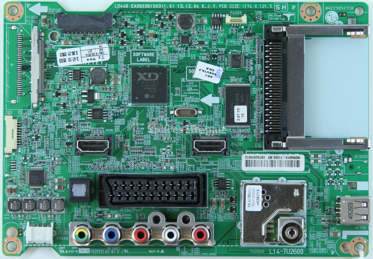 LG 42LB5500 - Main AV - EBT62973012 - EAX65361503(1.0) - L14-TU2600 - LD44B
