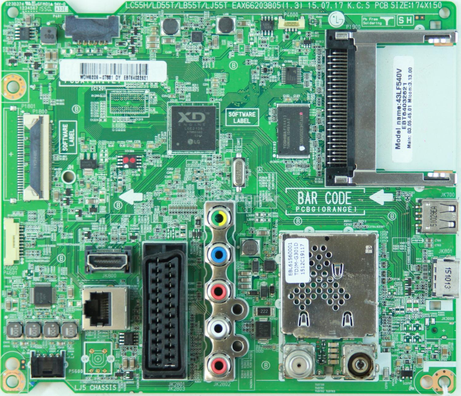 LG 43LF540V - Main AV - EBT64032621 - EAX66203805(1.3)