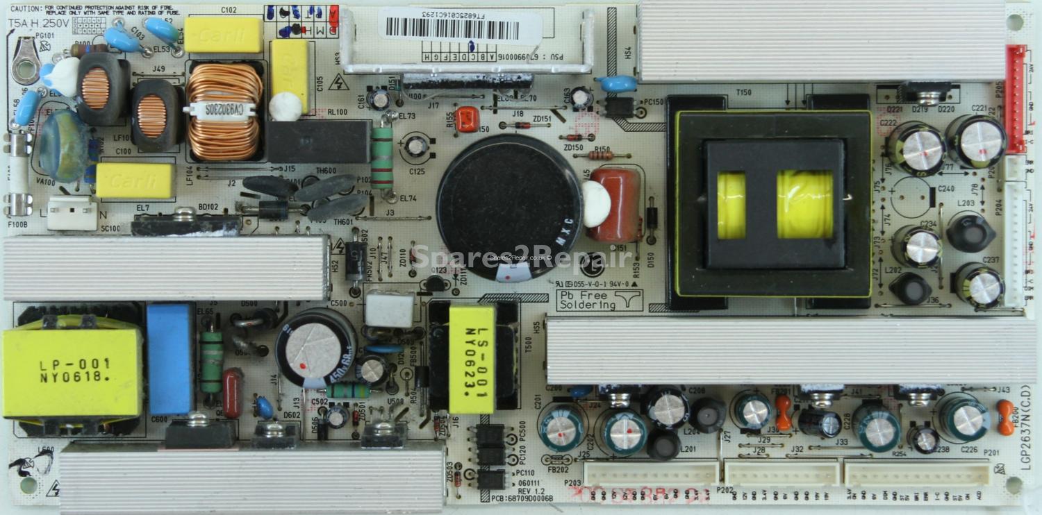 LG 32LC2D-EC - PSU - 68709D0006B REV 1.2 - 060111 - 6709900016C