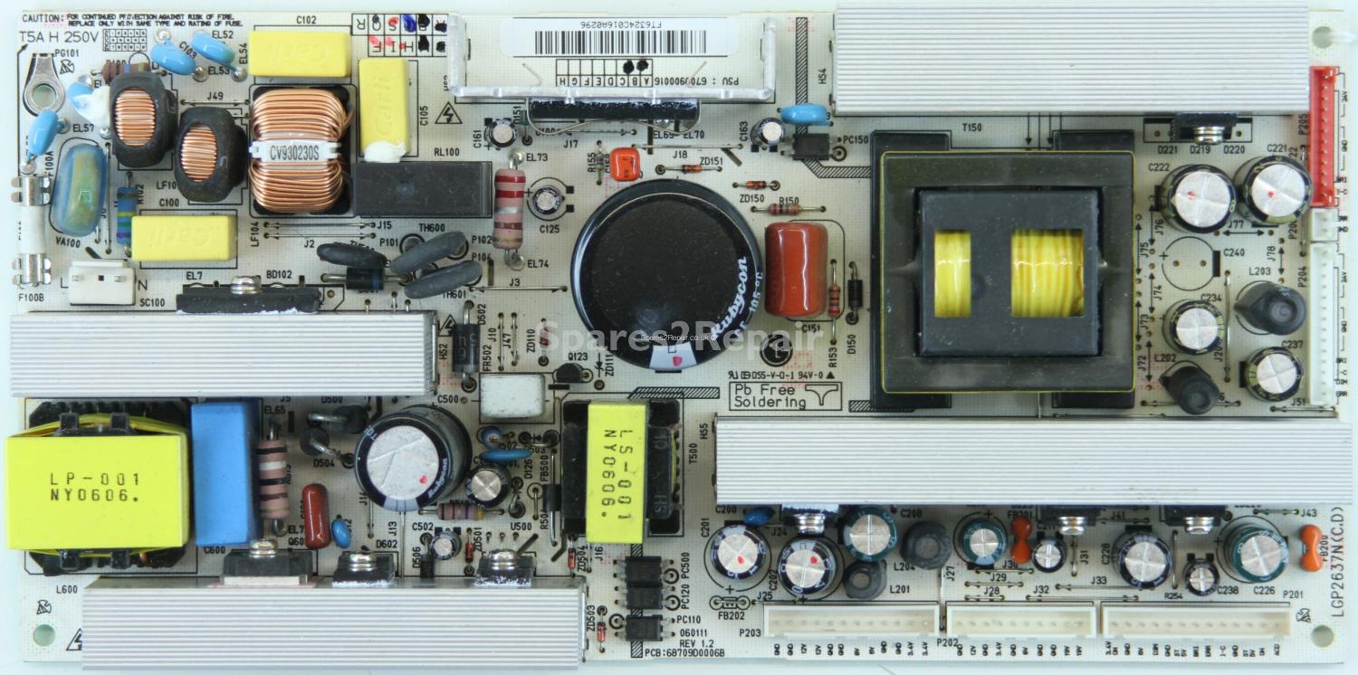 LG 32LC2D - PSU - 6709900016A - 68709D0006B - REV 1.2 - 060111