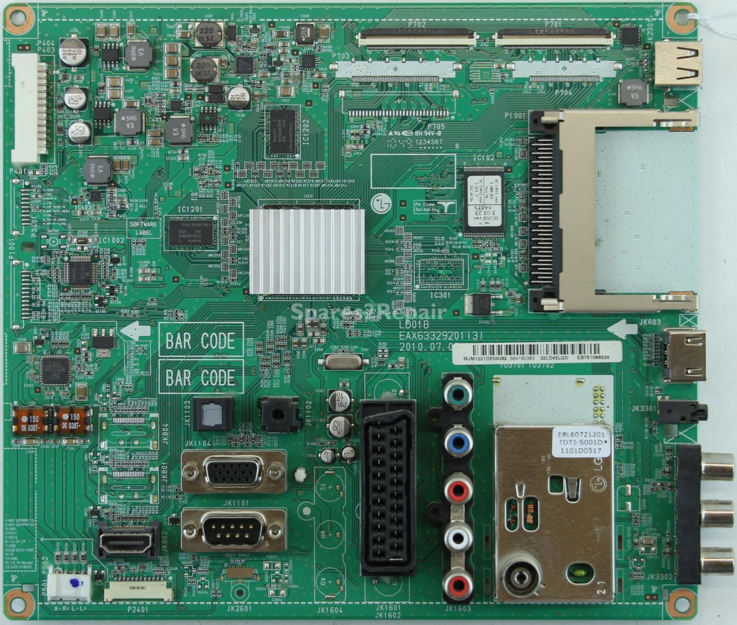 LG 32LD450-ZA - Main AV - EAX63329201(3) - LD01B - EBT61066939