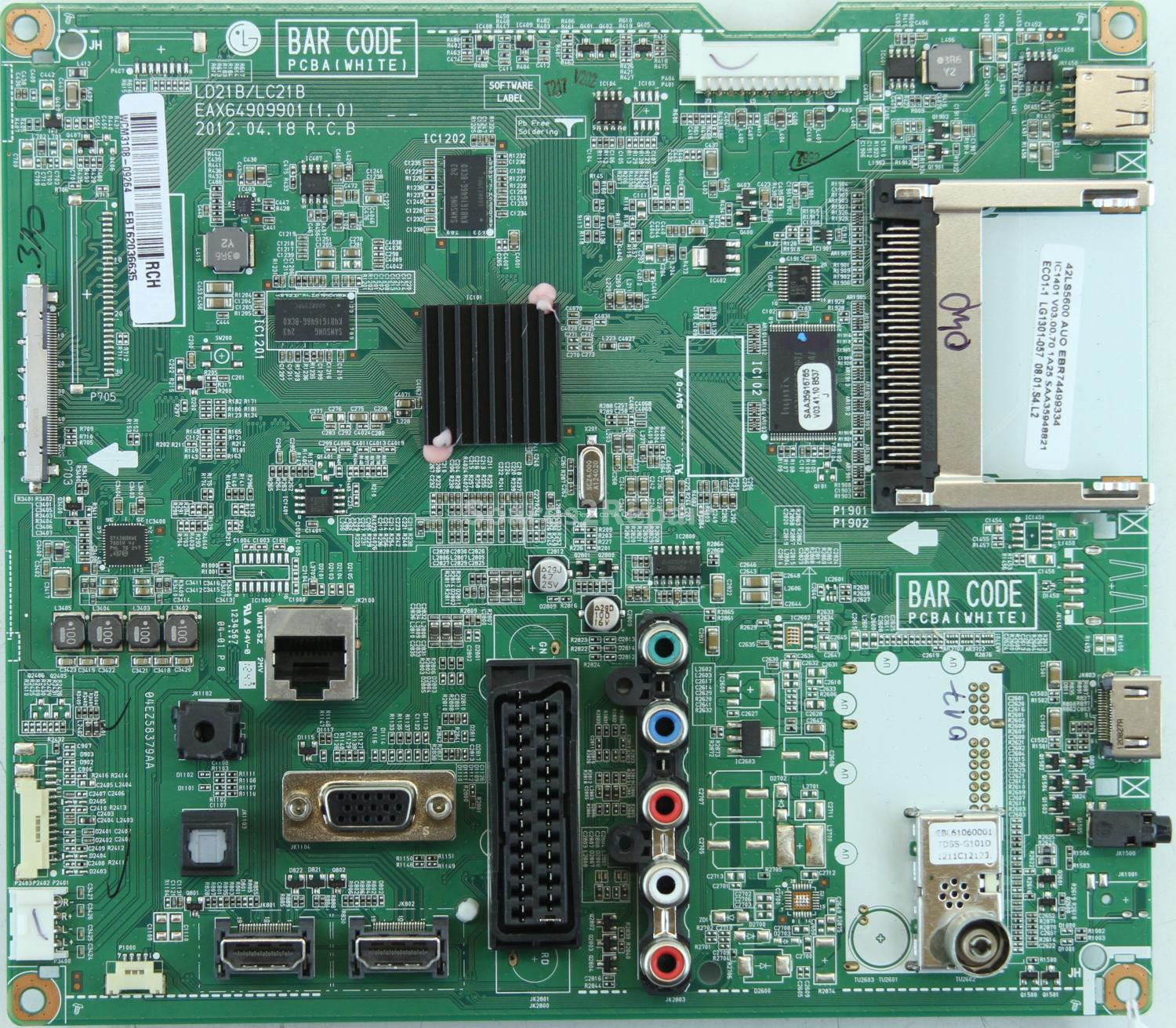LG 42LS5700 - Main AV - EAX64909901(1.0) - EBR74499334 - EBT62036635 - LD21B/LC21B