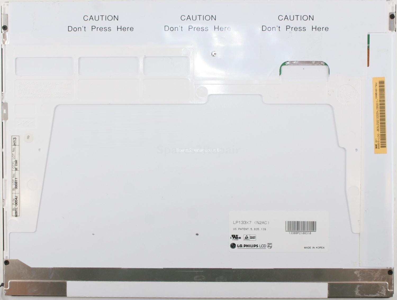 LG Philips - 13.3 Inch - LP133X7 (N2AC) - 6091L-0054J - XGA (1024x768)