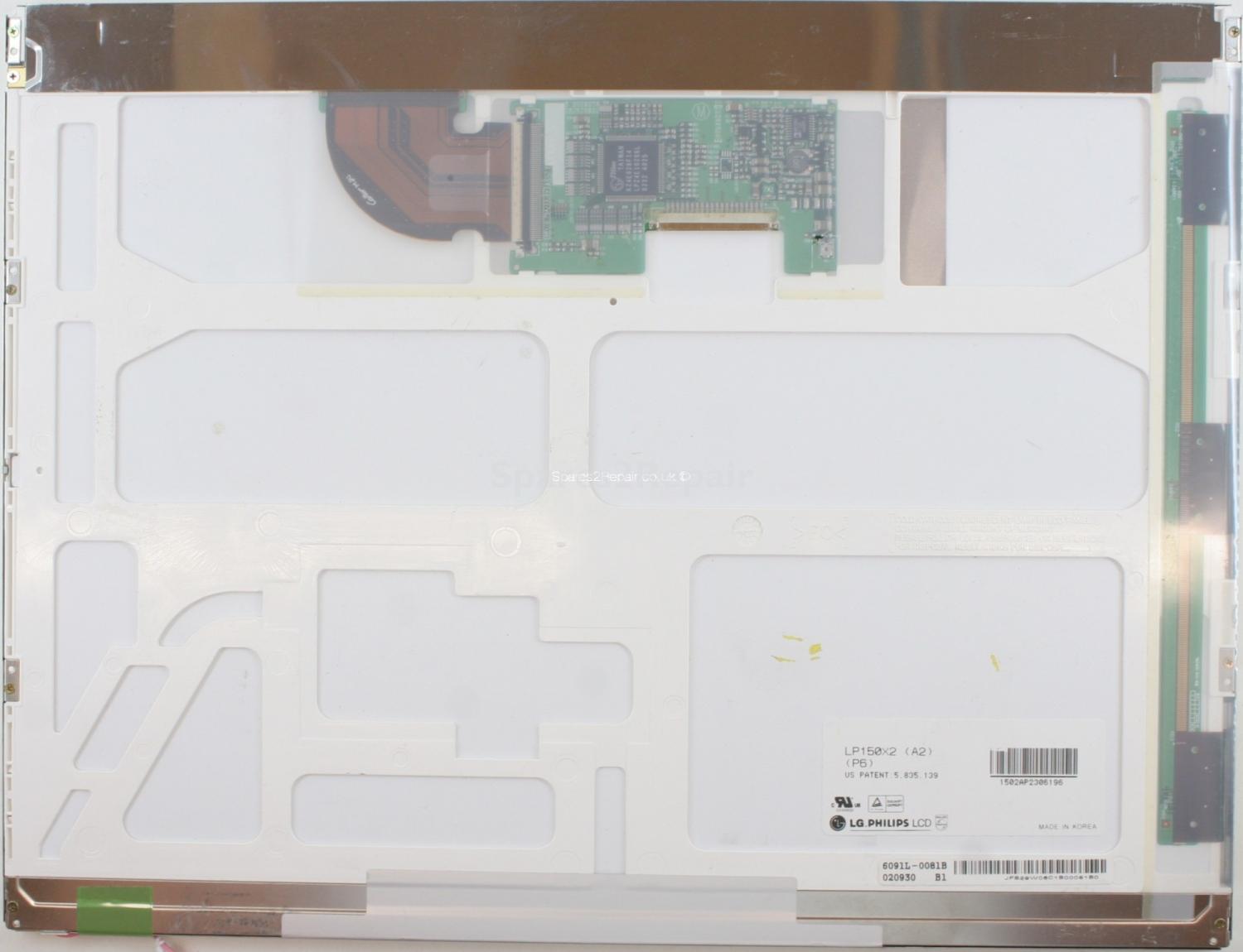 LG Philips - 15 Inch - LP150X2 (A2) (P6) - 6091L-0081B - B1 - 020930 - XGA (1024x768)