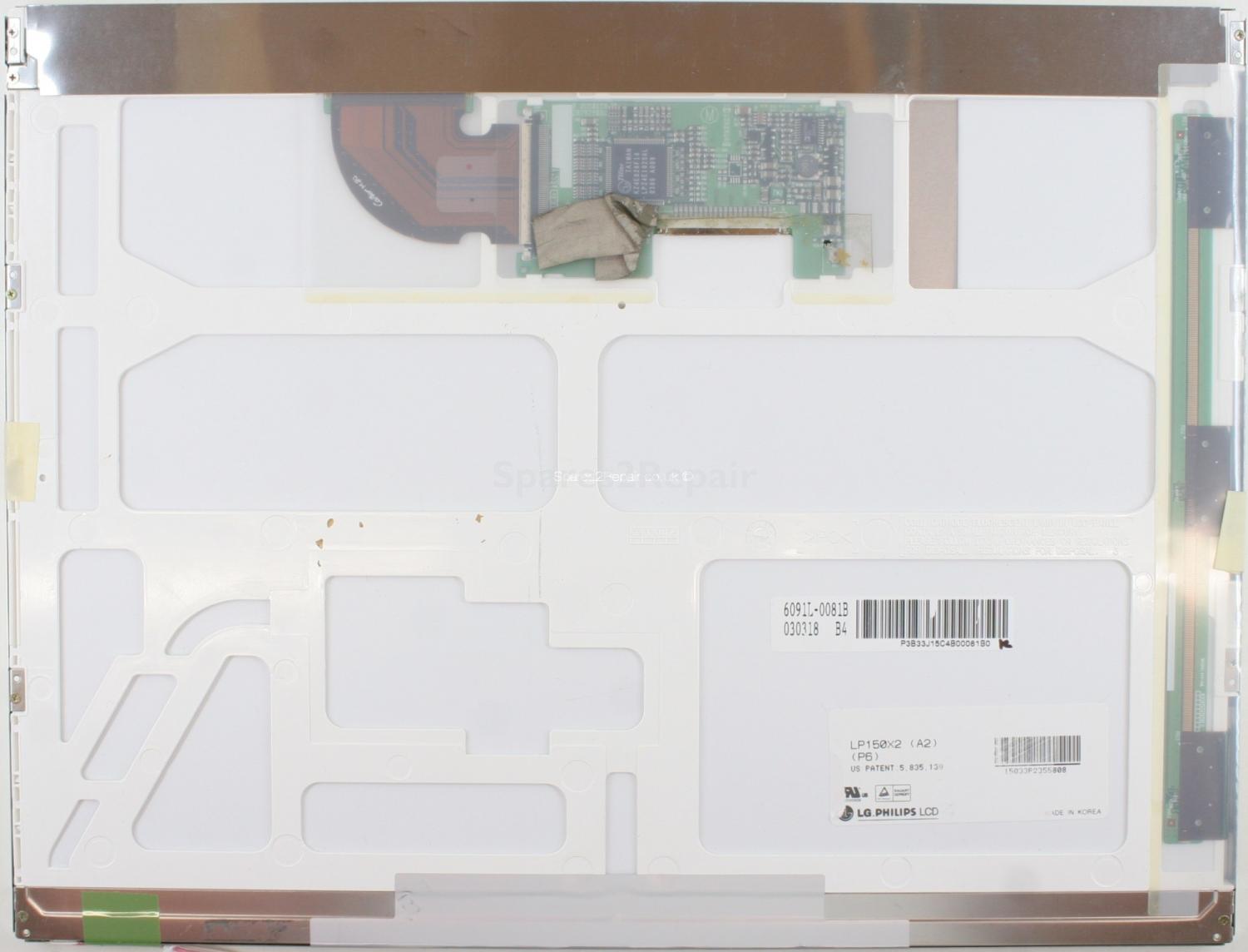 LG Philips - 15 Inch - LP150X2 (A2) (P6) - 6091L-0081B - B4 - 030318 - XGA (1024x768)
