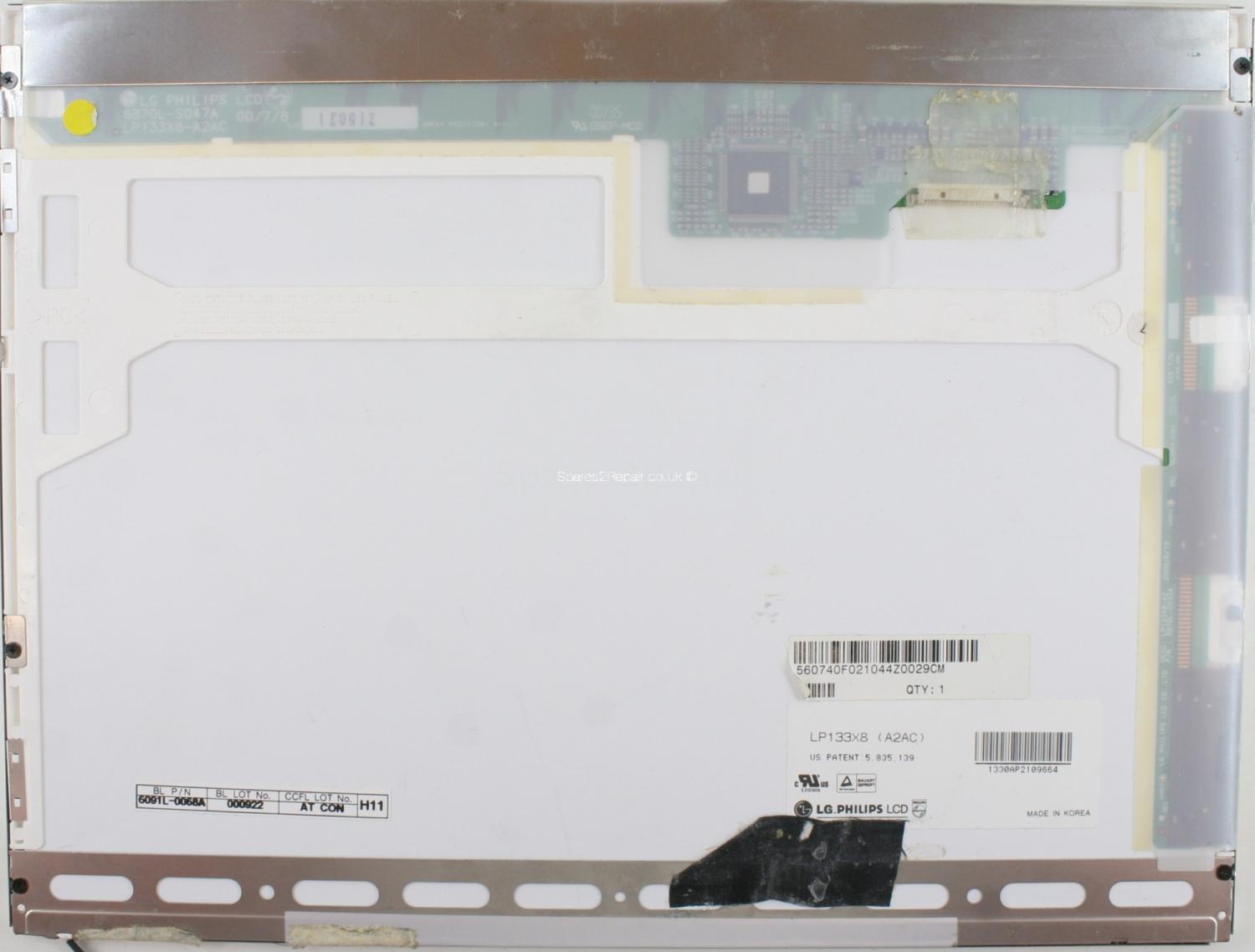 LG Philips - 13.3 Inch - LP133X8 (A2AC) - 6091L-0068A - XGA (1024x768)