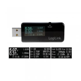Logilink Pc-usb - 1-port Usb LeistungsmessgerÄt, Lcd