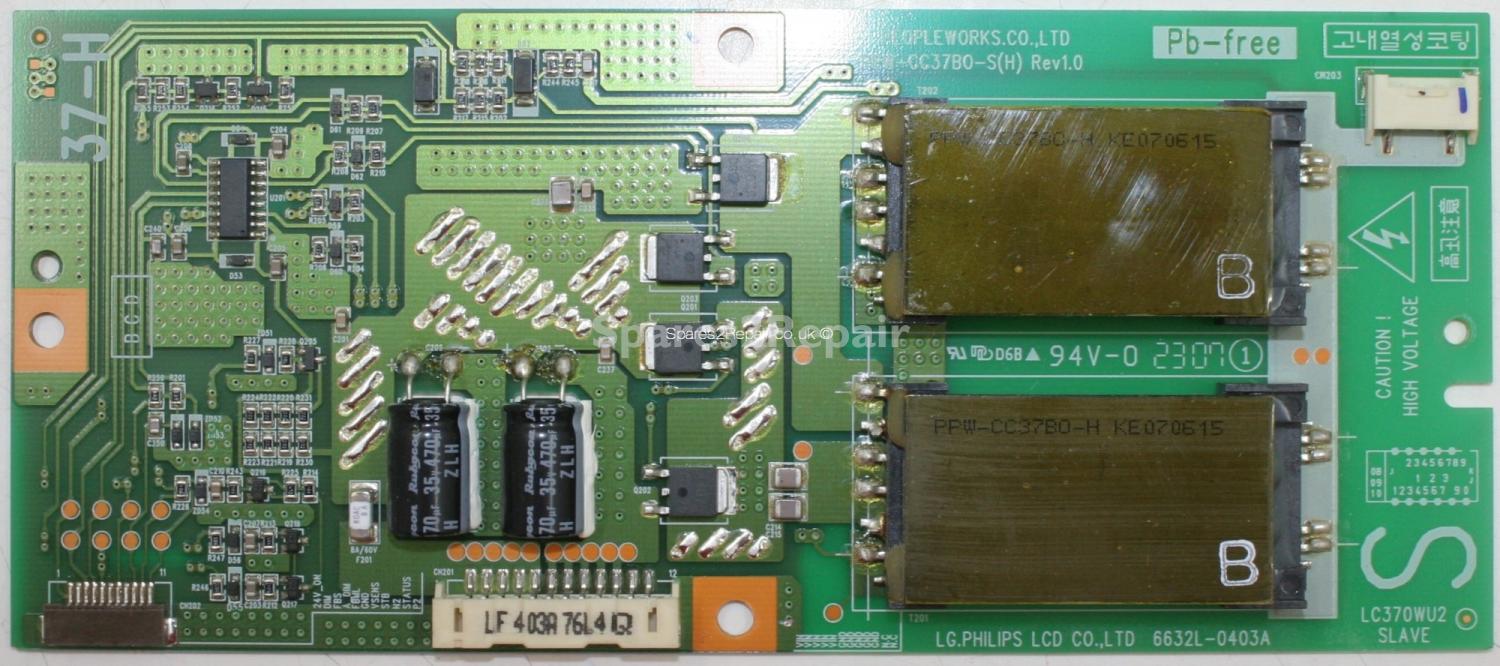 Philips 37PFL9632D/10 - Inverter - 6632L-0403A - PPW-CC37B0-S(H) - LC370WU2 SLAVE REV1.0