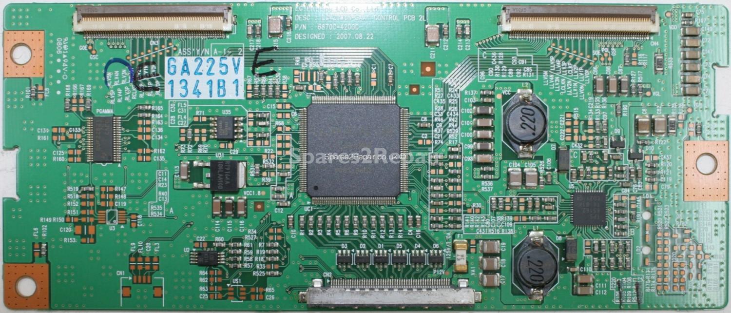 Philips 47PFL7603D-10 - LVDS - 6870C-4200C - A-1- 2 - LC420WUN-SAA1 CONTROL PCB 2L
