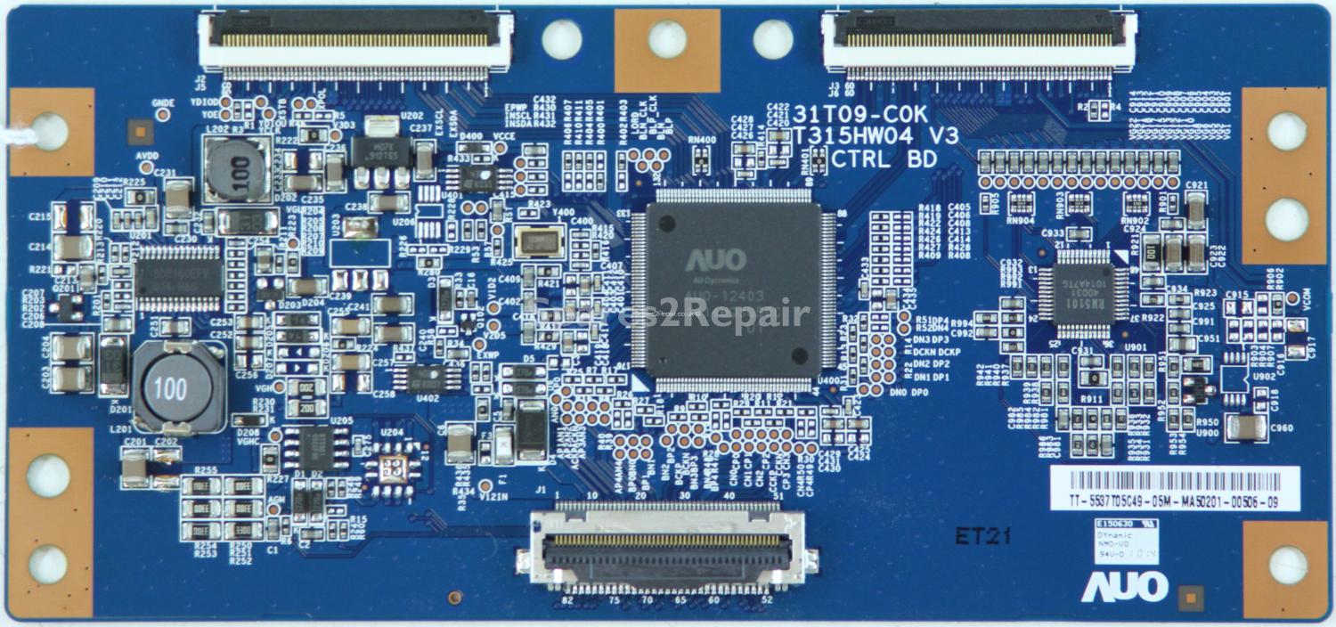 Samsung LE37C650L1K - T-Con - 55.37T05.C49 - 31T09-C0K - T315HW04 V3 CTRL BD