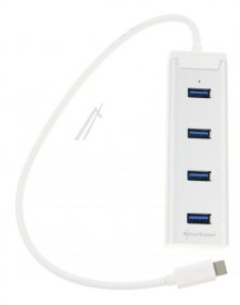 Sharkoon Hub-usb - 4-port Usb 3.0 Aluminium Hub Type C, Silber