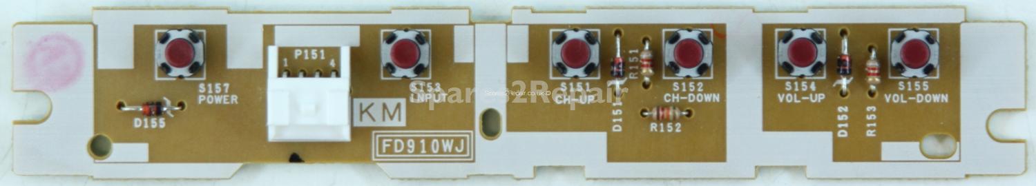 Sharp LC-42XD1E - Buttons - FD910WJ - KD910 (Without Plastic)