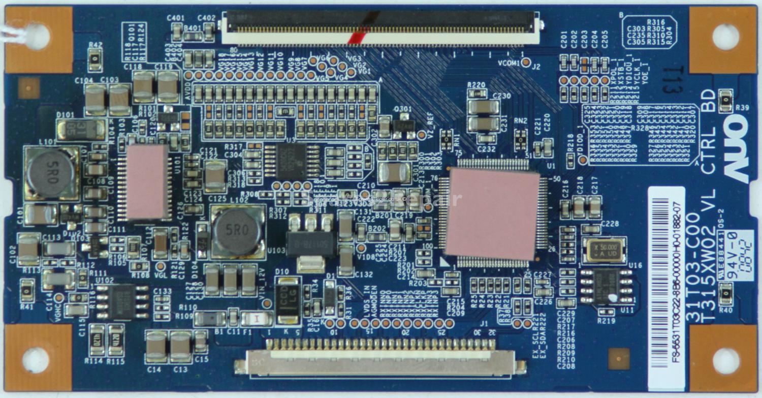 Sony KDL-32L4000 - T-Con - 55.31T03.C22 - T315XW02 VL CTRL BD - 31T03-C00