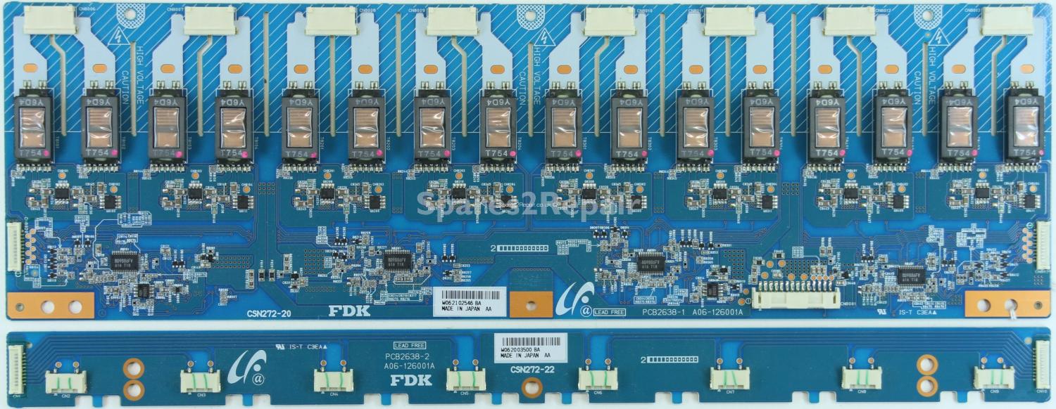 Sony KDL-32A12U - Inverter - PCB2638-1 - A06-126001A - PCB2638-2 - CSN272-20