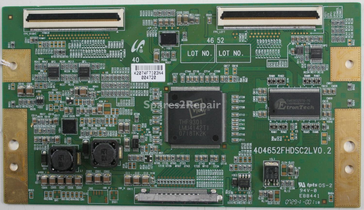 Toshiba 40XF355D - T-Con - 404652FHDSC2LV0.2 - LJ94-02074F