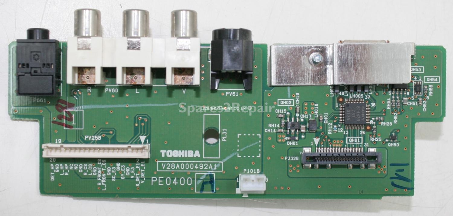 Toshiba 42Z3030D - Side AV - PE0400 A - V28A000492A1